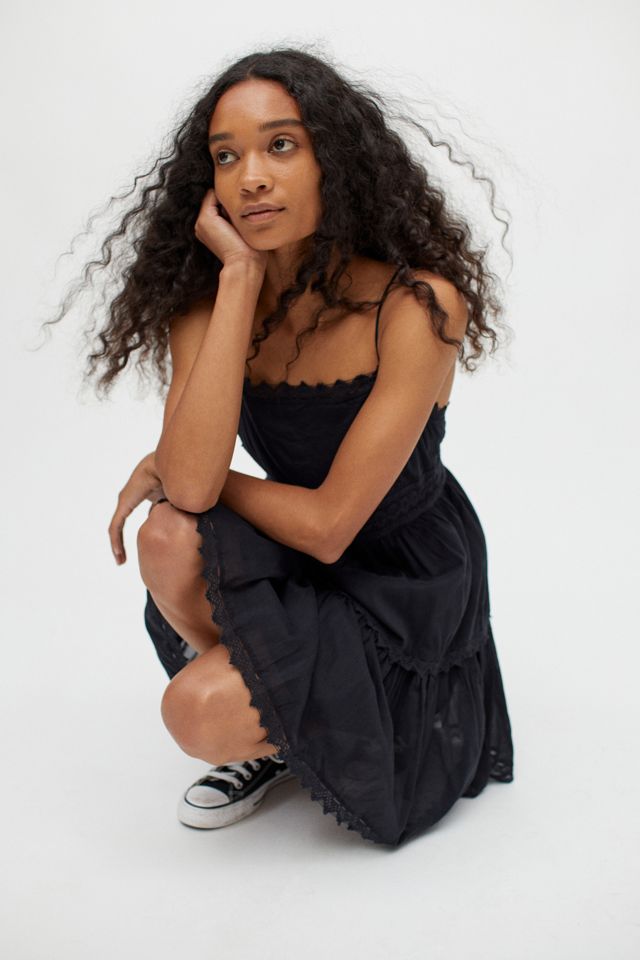 UO Lana Tiered Lace Mini Dress | Urban Outfitters Canada