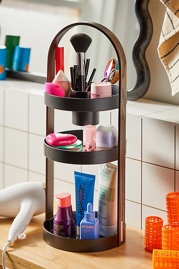 Shop Urban Outfitters Lauren Vertical Cosmetics Organizer In Black At