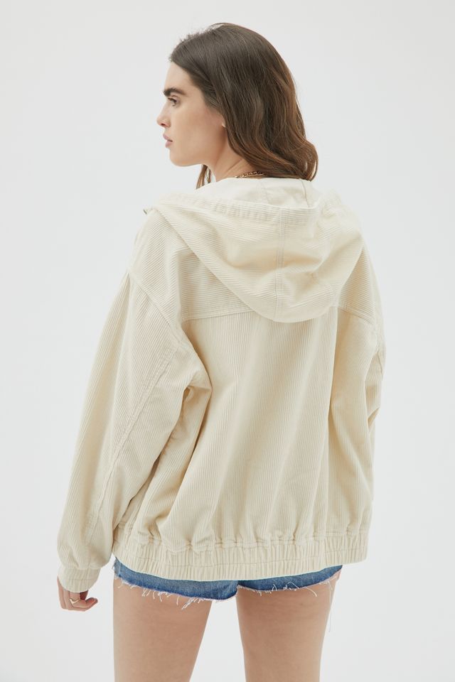 BDG Ada Corduroy Hooded Bomber Jacket #1
