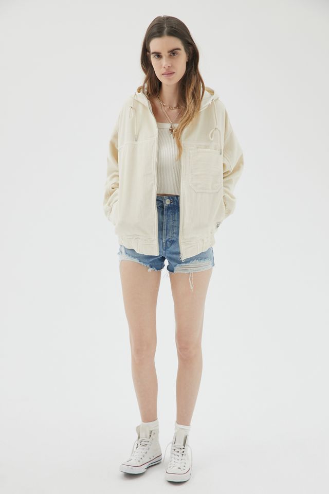 BDG Ada Corduroy Hooded Bomber Jacket #3