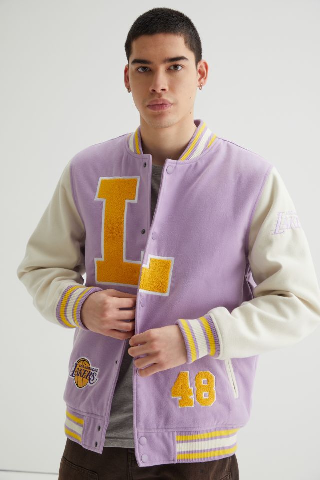 Los Angeles Lakers Varsity Jacket Urban Outfitters