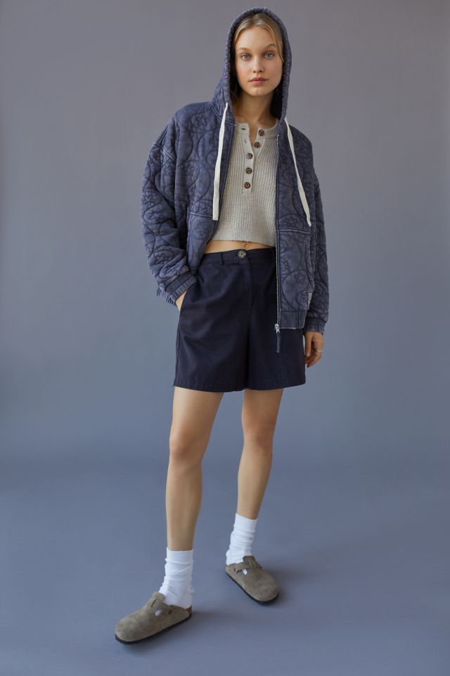 BDG Embroidered Zip Up Hoodie Sweatshirt #1