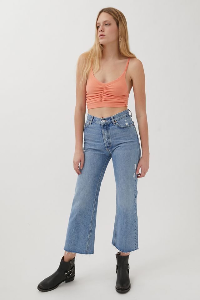 Out From Under Seamless Gathered V-Neck Bra Top #1