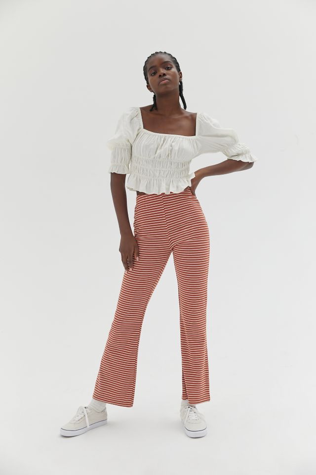 UO Naomi Knit Flare Pant | Urban Outfitters Canada