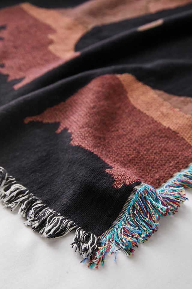 Desert Landscape Woven Throw Blanket #2