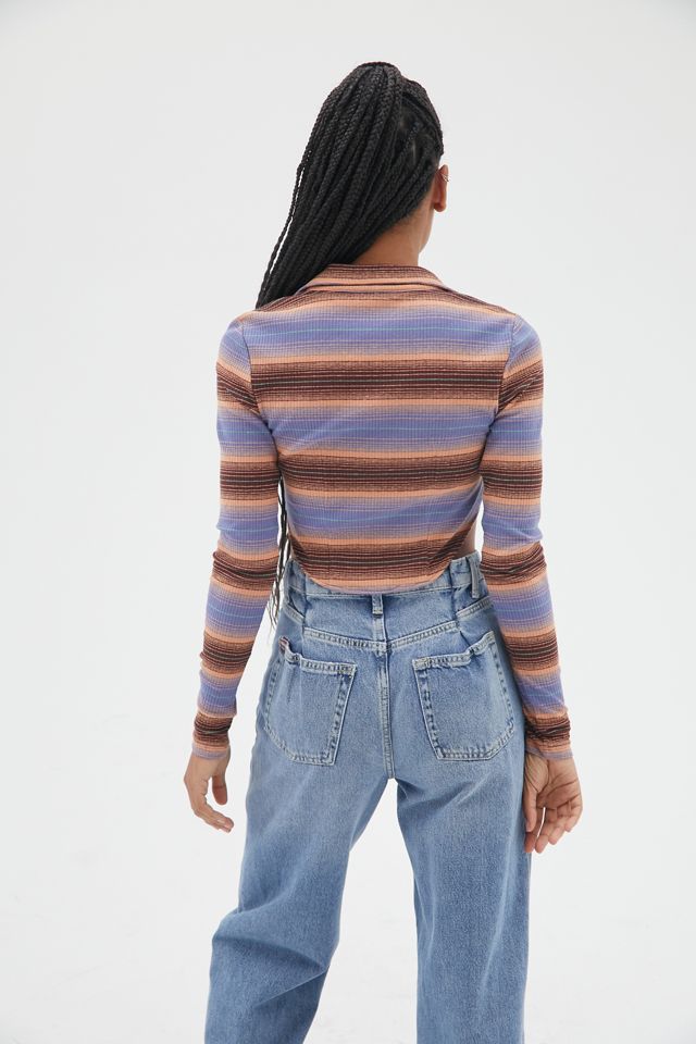 UO Callen Collared Button-Front Top #3