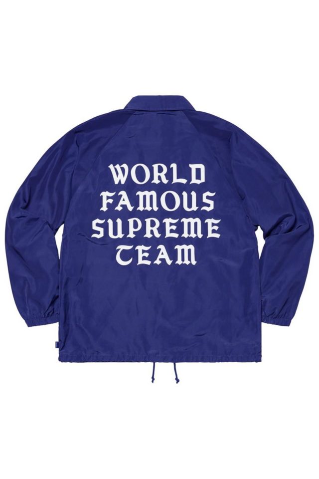 Supreme World Famous Coaches Jacket Urban Outfitters