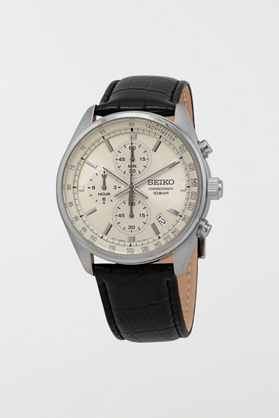 Seiko Chronograph Quartz Champagne Dial Men's Watch SSB383 | Urban