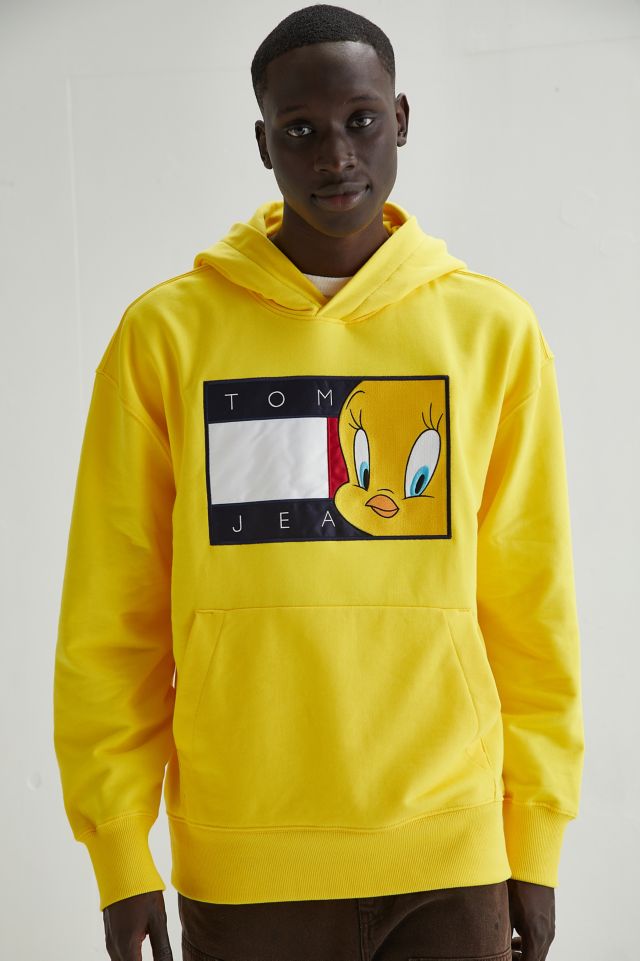 Yellow tommy jeans online hoodie