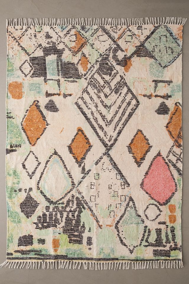 Alisa Printed Chenille Rug Urban Outfitters