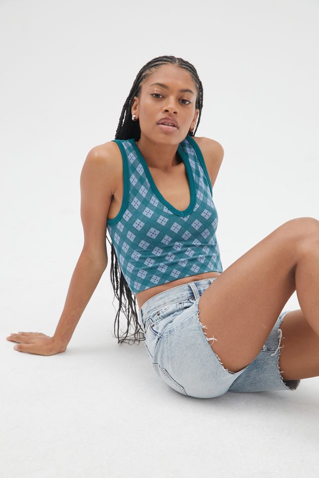 iets frans… Seamless Argyle Tank Top #1