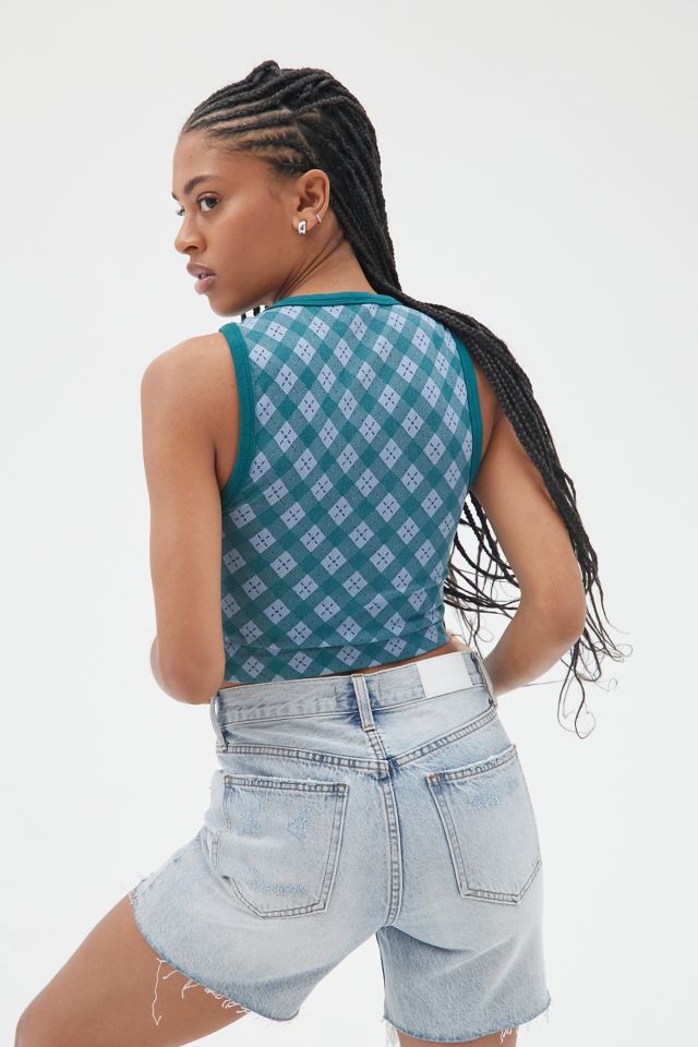 iets frans… Seamless Argyle Tank Top #2
