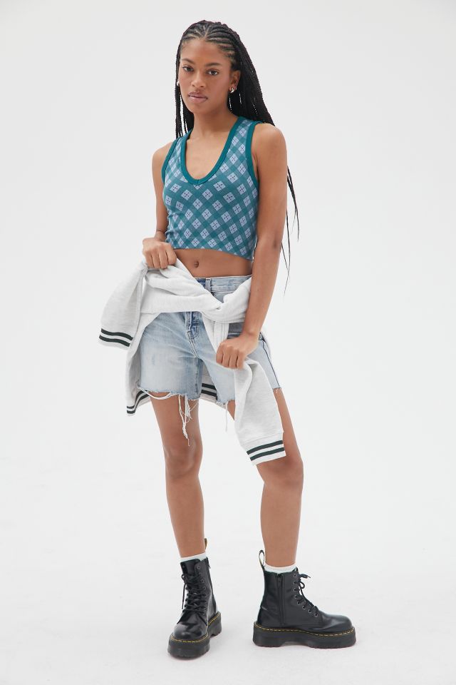 iets frans… Seamless Argyle Tank Top #3