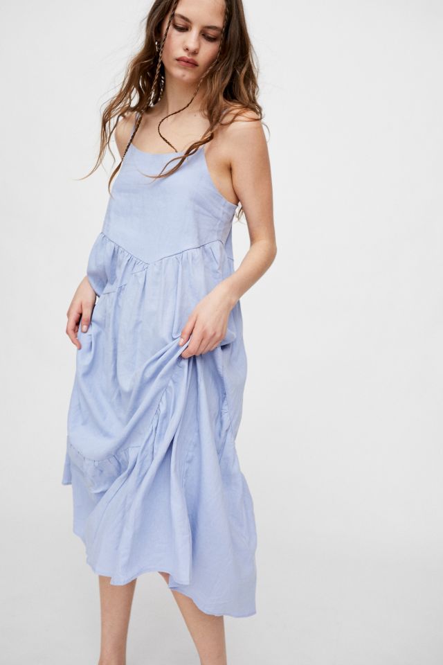 Urban Renewal Linen Seamed Midi Dress #2