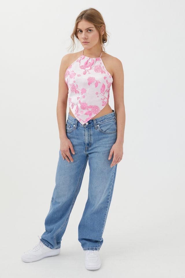 Lioness Salute Satin Halter Top #3