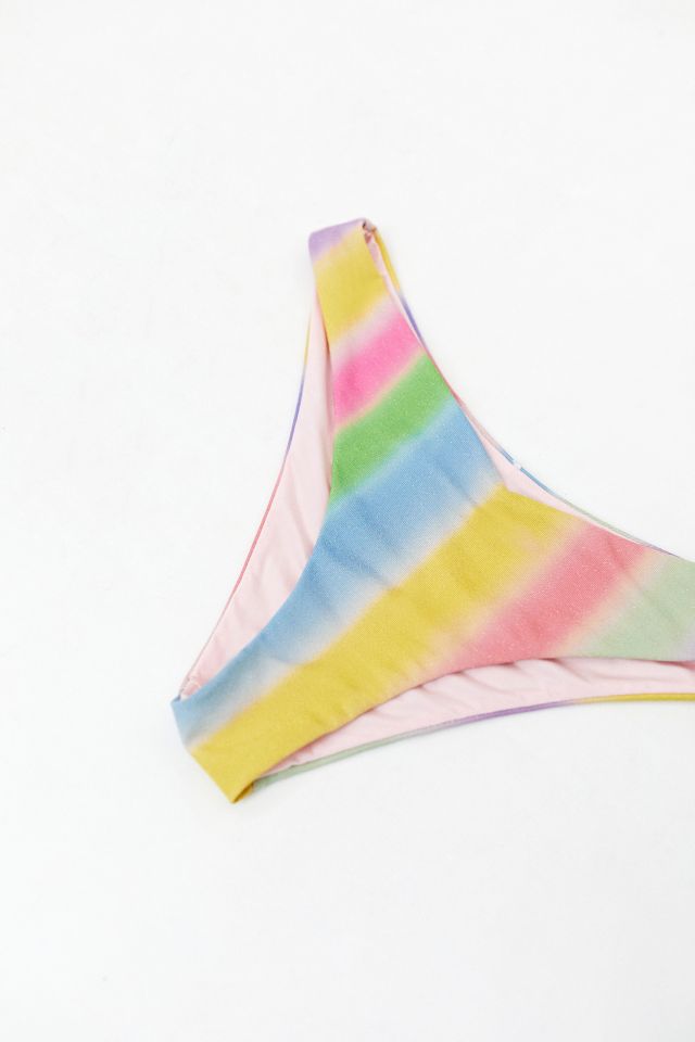 Onia Chiara Shimmer Soft Stripes Bikini Bottom #1