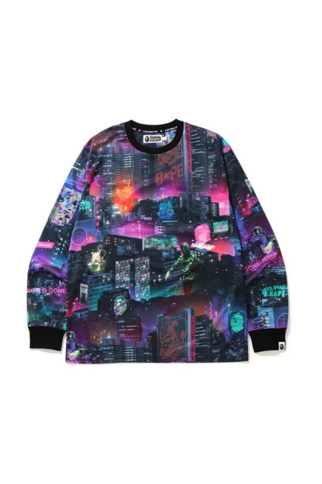 【即納！最大半額！】 BAPE Neon Outfitters Urban | Tee Sleeve Long Tokyo トップス