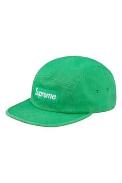 Supreme Washed Chino Twill Camp Cap - Green