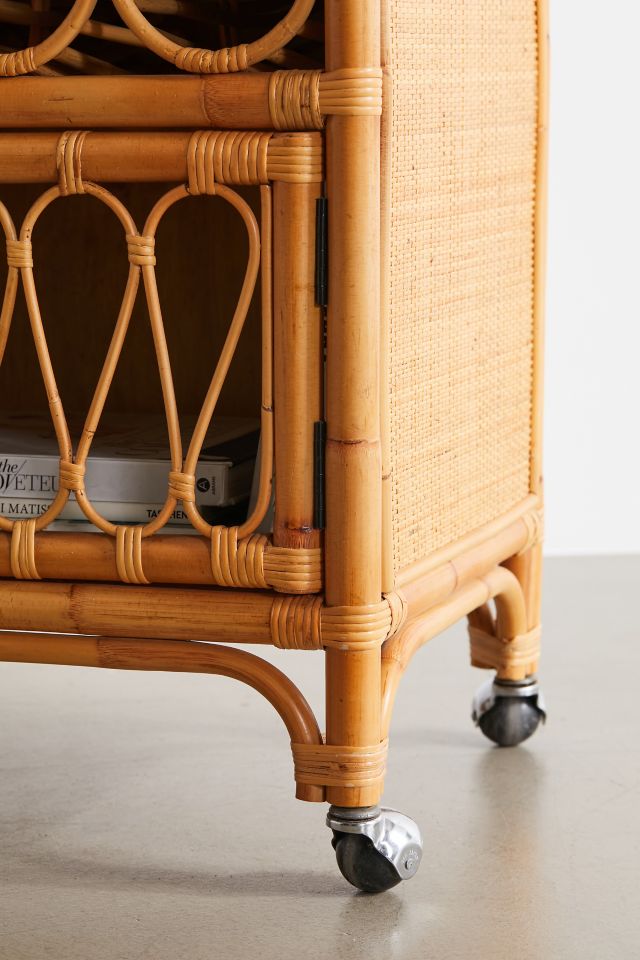 Melody Rattan Bar Cart #3