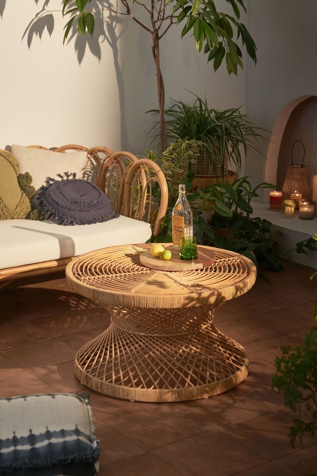 Seville Modern Rattan Coffee Table Urban Outfitters