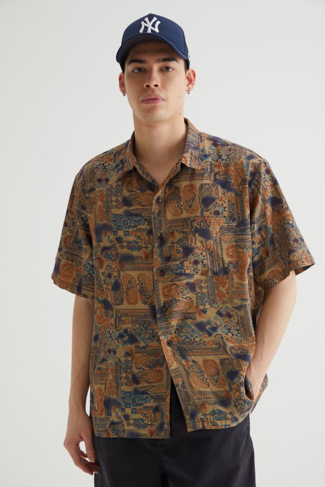 Vintage Patterned Silk Shirt