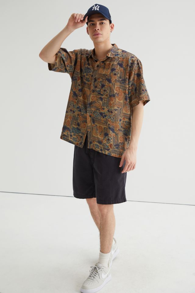 Vintage Patterned Silk Shirt #1