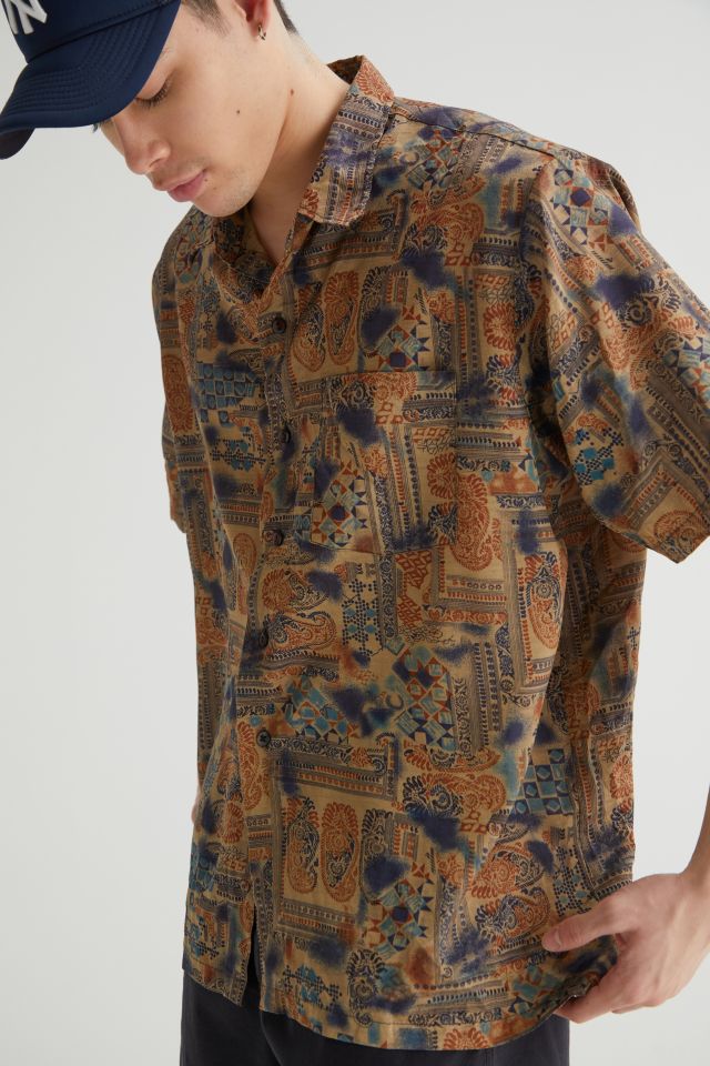 Vintage Patterned Silk Shirt #2
