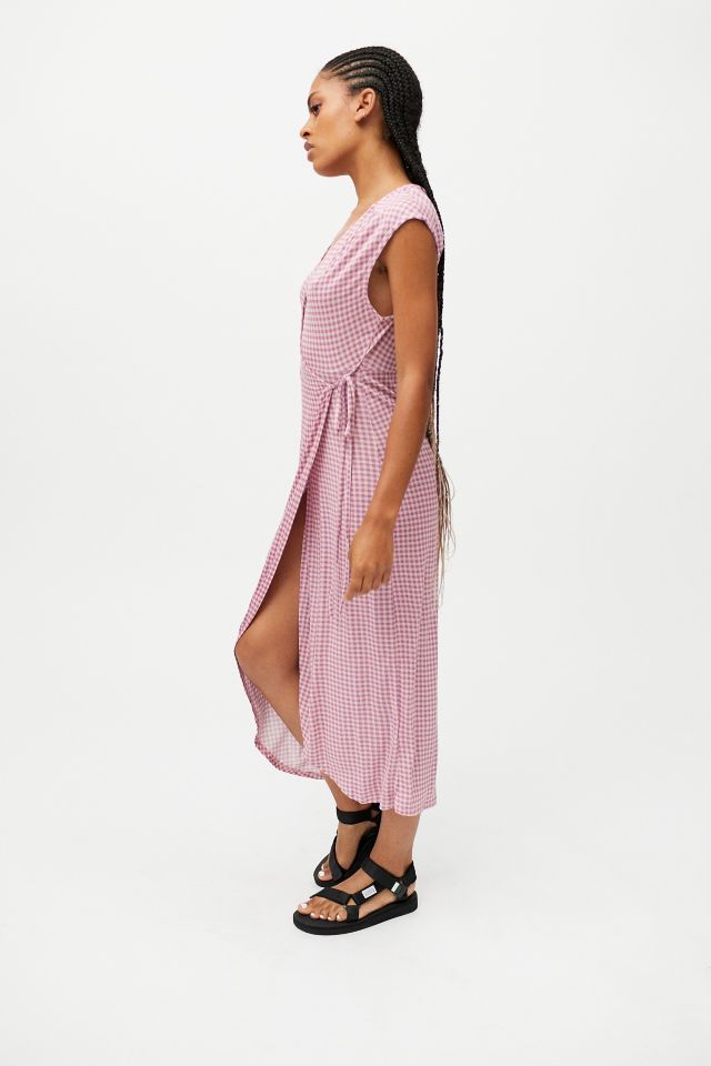 UO Zina Wrap Midi Dress #3