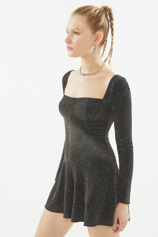 Urban outfitters black outlet sparkly dress