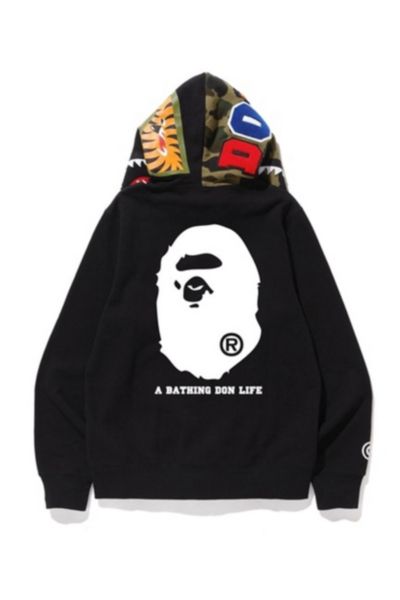 BAPE X Big Sean Shark Full Zip Hoodie Urban Outfitters