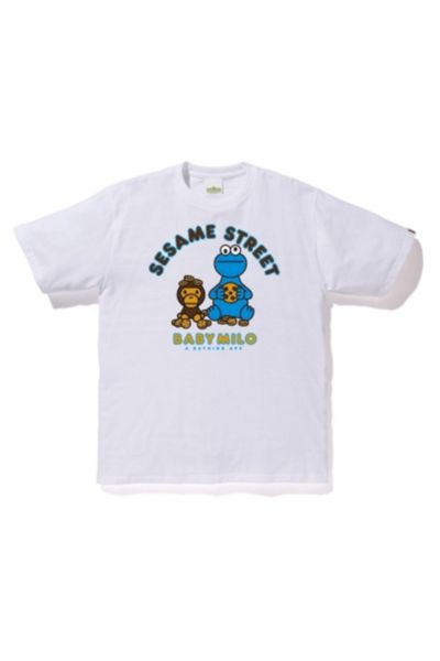 BAPE X Sesame Street Milo & Cookie Monster Tee | Urban
