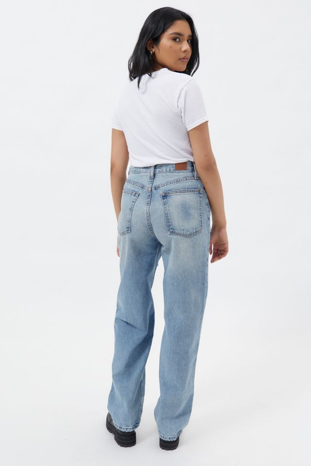 BDG High-Waisted Baggy Jean – Distressed Light Wash #2
