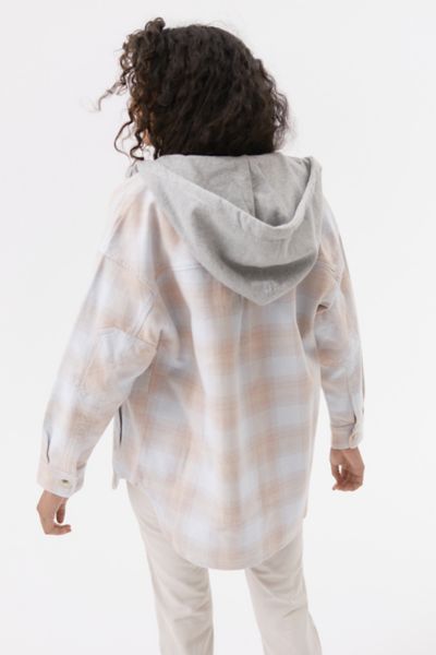 flannel hoodie urban outfitters