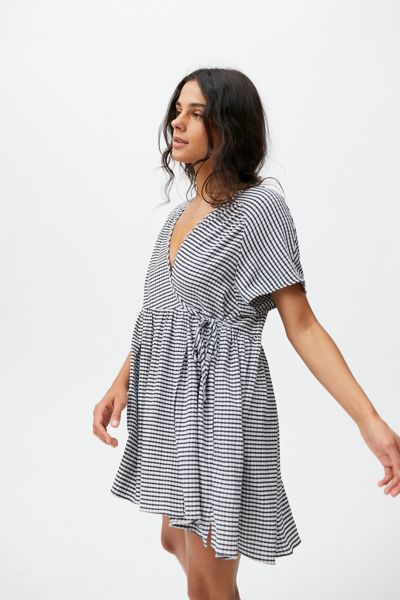 UO Alice Mini Wrap Dress Urban Outfitters