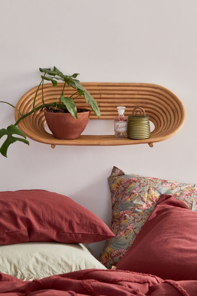 Marielle Rattan Wall Shelf #1