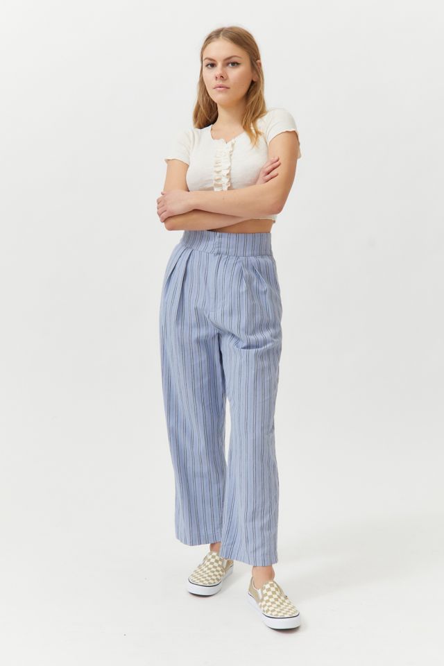 UO Paige Linen Pleated Pant