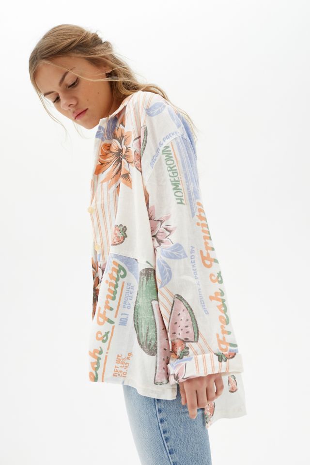 BDG Austin Feedsack Button-Down Shirt #4