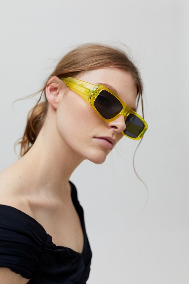 Sophie Chunky Rectangle Sunglasses Urban Outfitters
