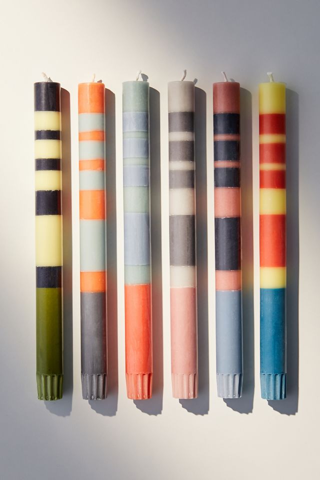 British Colour Standard Taper Candle - Set Of 6 #1