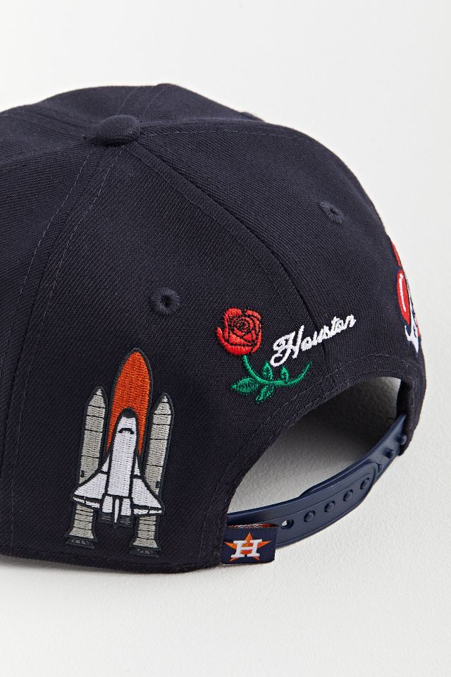 New Era UO Exclusive Houston Astros Butterfly Patch Snapback Hat #3