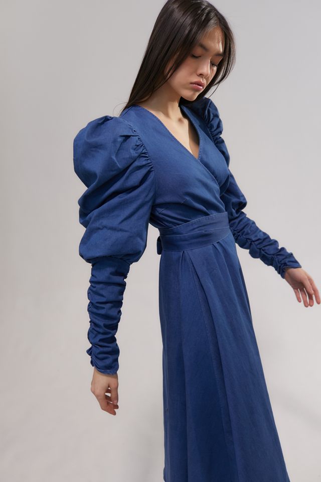Crās Enyacras Puff Sleeve Midi Dress | Urban Outfitters Canada