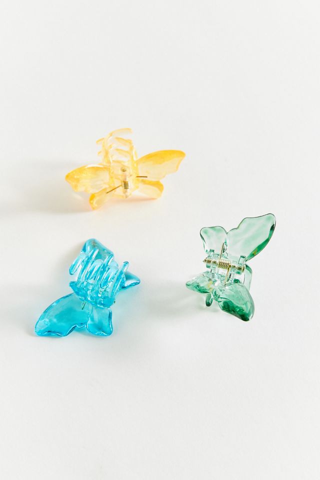 Crystal Butterfly Claw Clip Set #1