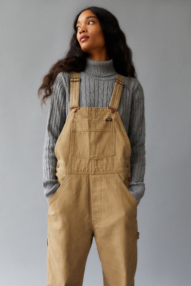 Tan cheap bib overalls