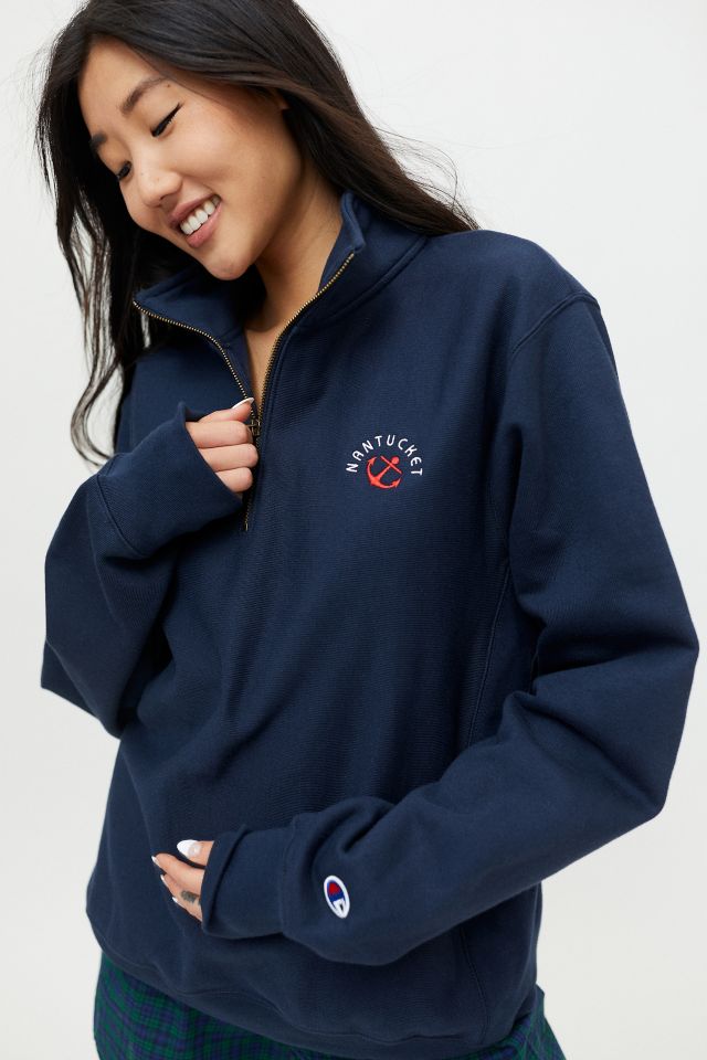 Sweat-shirt à glissière au quart Nantucket Champion UO Exclusif #3