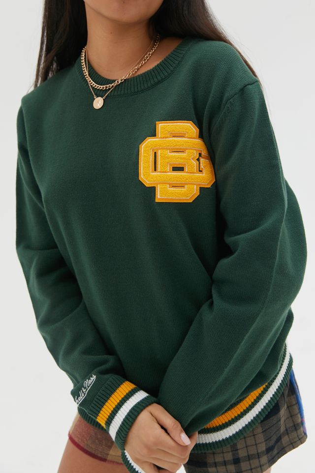 Mitchell & Ness Women's Logo LT Crew 3.0 Green Bay Packers