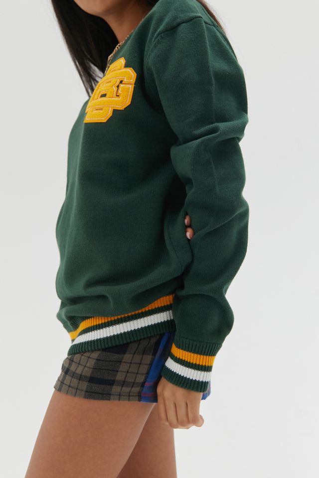 Green Bay Packers Mitchell & Ness Gridiron Classics Allover 3.0 Pullover  Sweatshirt - Green