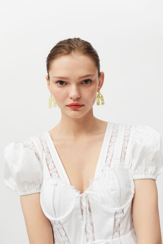 For Love & Lemons Maura Poplin Mini Dress #4