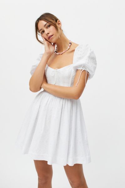 Urban outfitters white eyelet hot sale dress