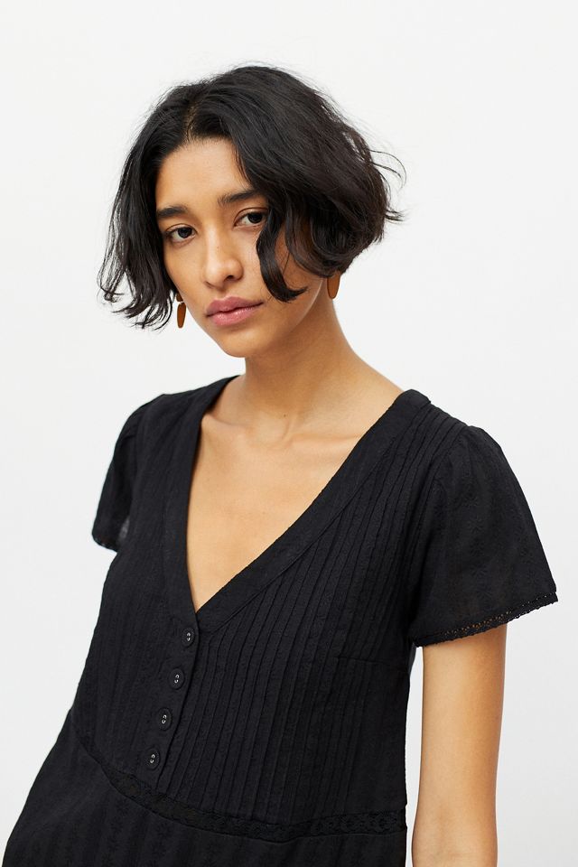 UO Bria Pleated Frock Dress