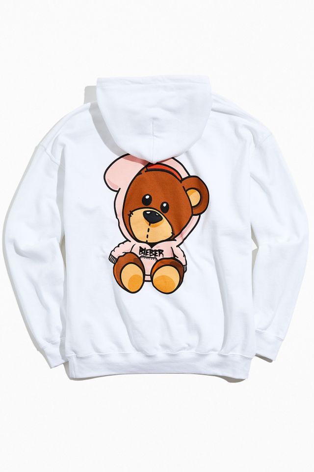 Justin Bieber UO Exclusive Teddy Bear Hoodie Sweatshirt | Urban Outfitters